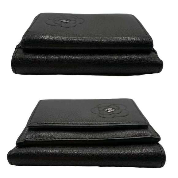 CHANEL Black Lambskin Leather Wallet - Picture 3 of 6